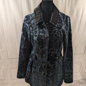 Free People Velvet Tapestry Coat